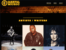Tablet Screenshot of carnivalmusic.net